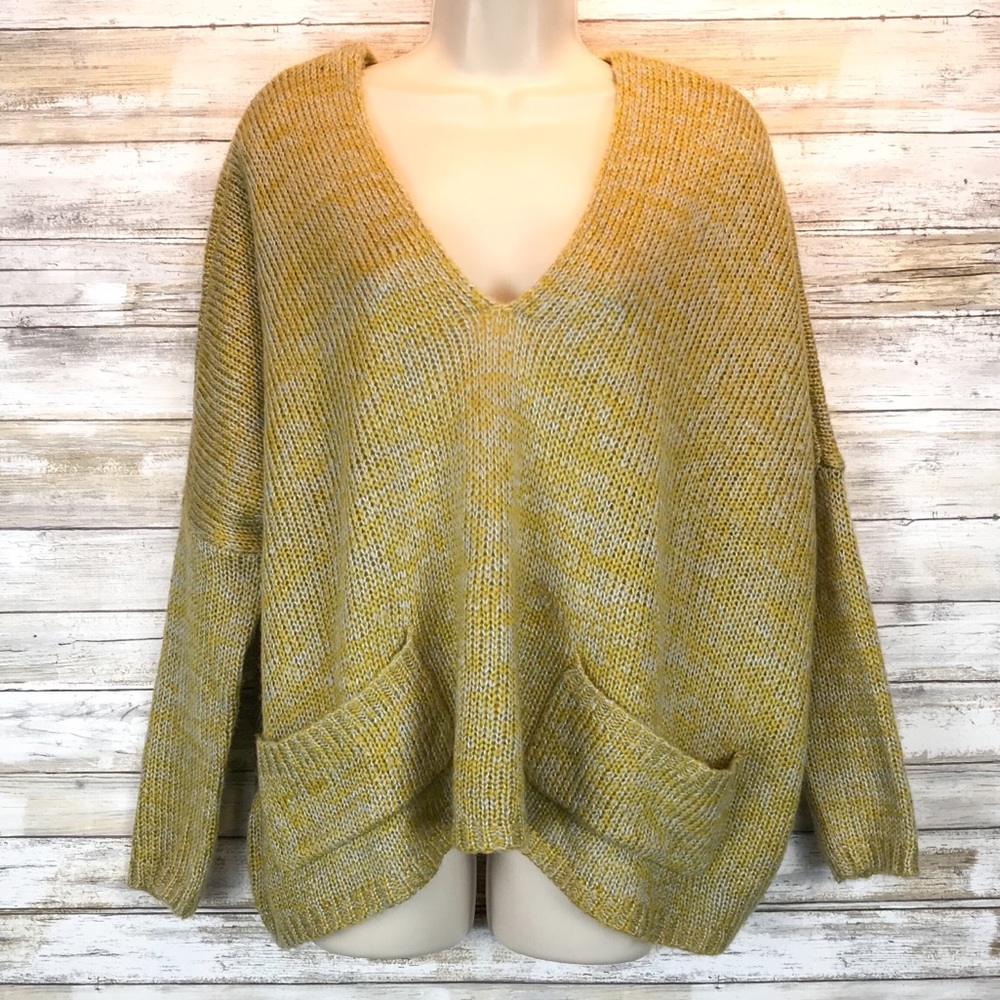 Cecico oversized v neck front/back sweater sz S - Picture 1 of 6